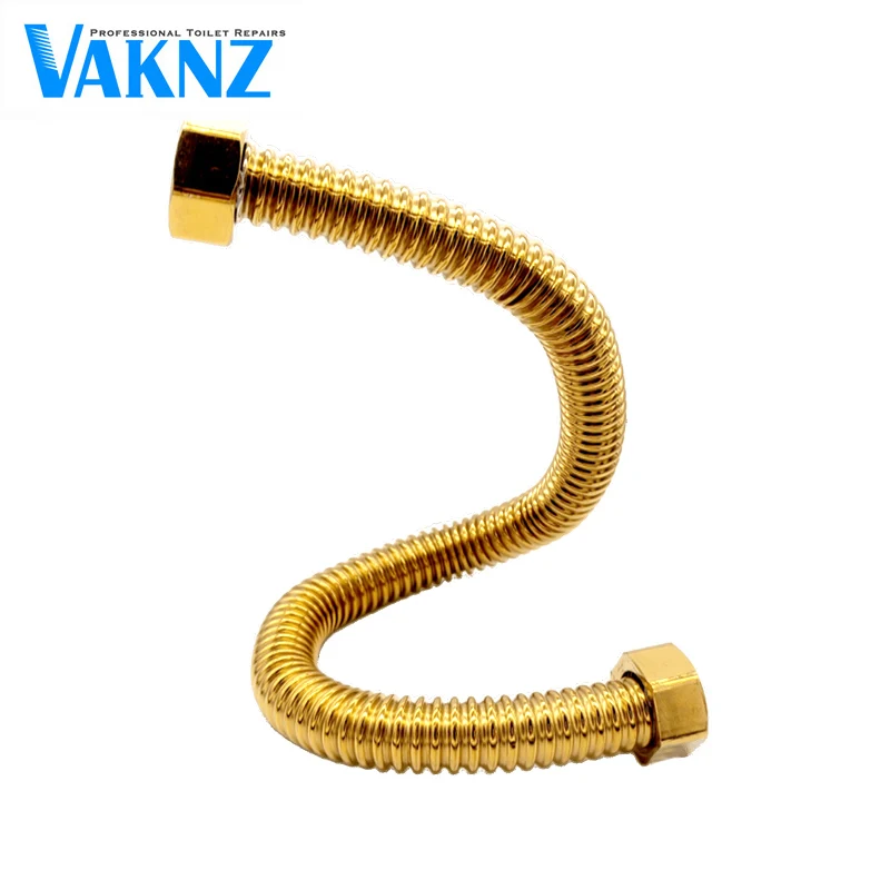 Stainless Steel Corrugated Shower Hose 3/4' 1/2' Plumbing Hot Cold Water Weaved Toilet Connector for Bathroom Heater