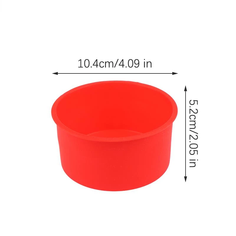 1Pc 4 Inch Silicone Mini Cake Molds Round Baking Pan DIY Non-Stick Silicone Baking Mold Bakeware Pan Reusable Cake Pans