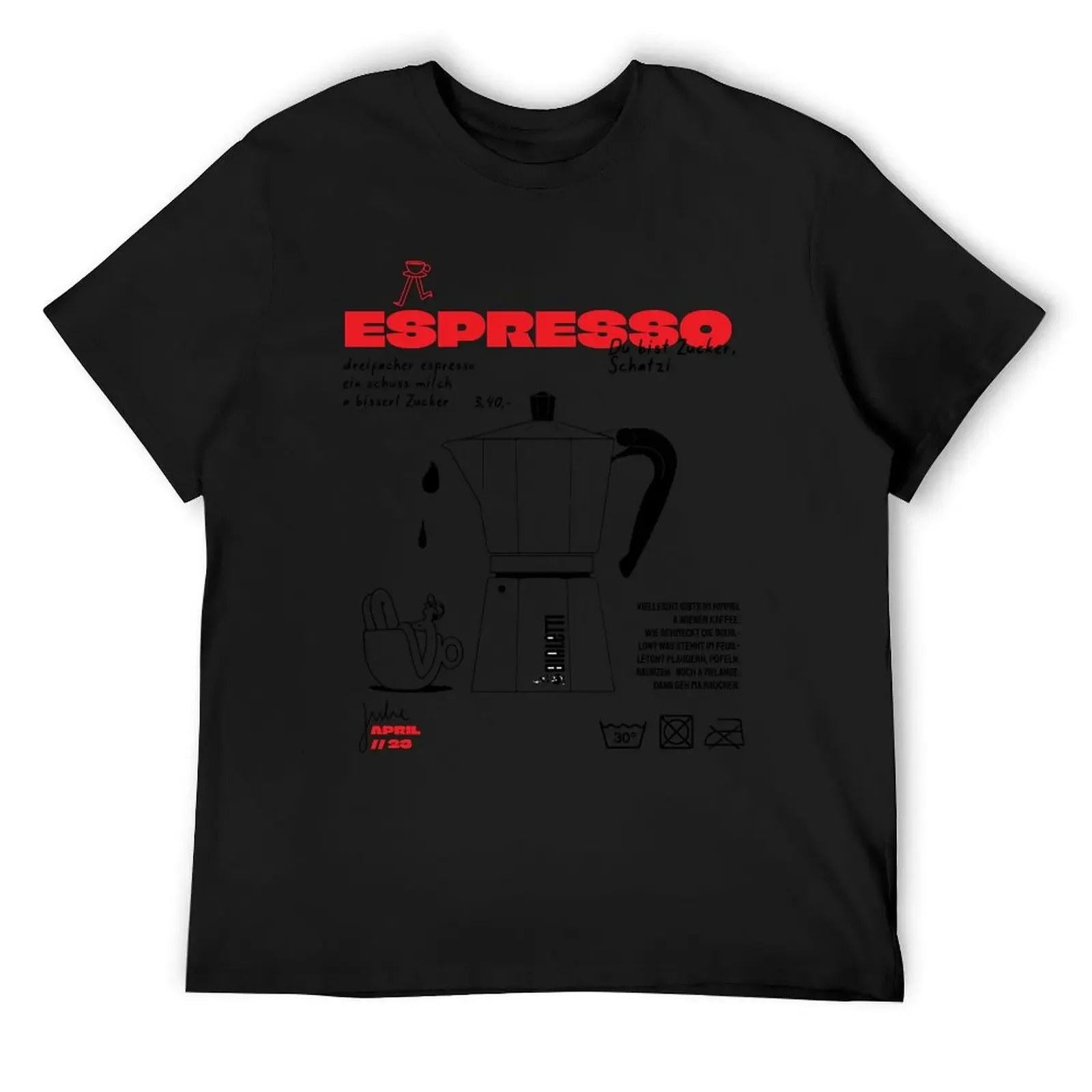 Espresso Vienna T-Shirt customs design your own korean fashion summer clothes Men's t-shirt