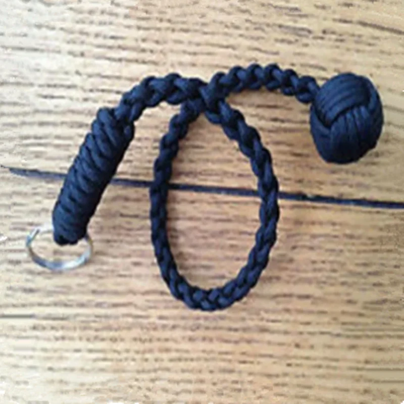 Monkey Fist Keychain 1 Steel Ball Self 550 Survival Paracord lanyard271S