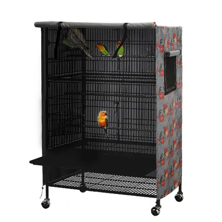 

Durable Lightweight Dustproof Breathable Universal Privacy Good Night Large Rectangle Pet Bird Parrot Cage Sleeping Cover