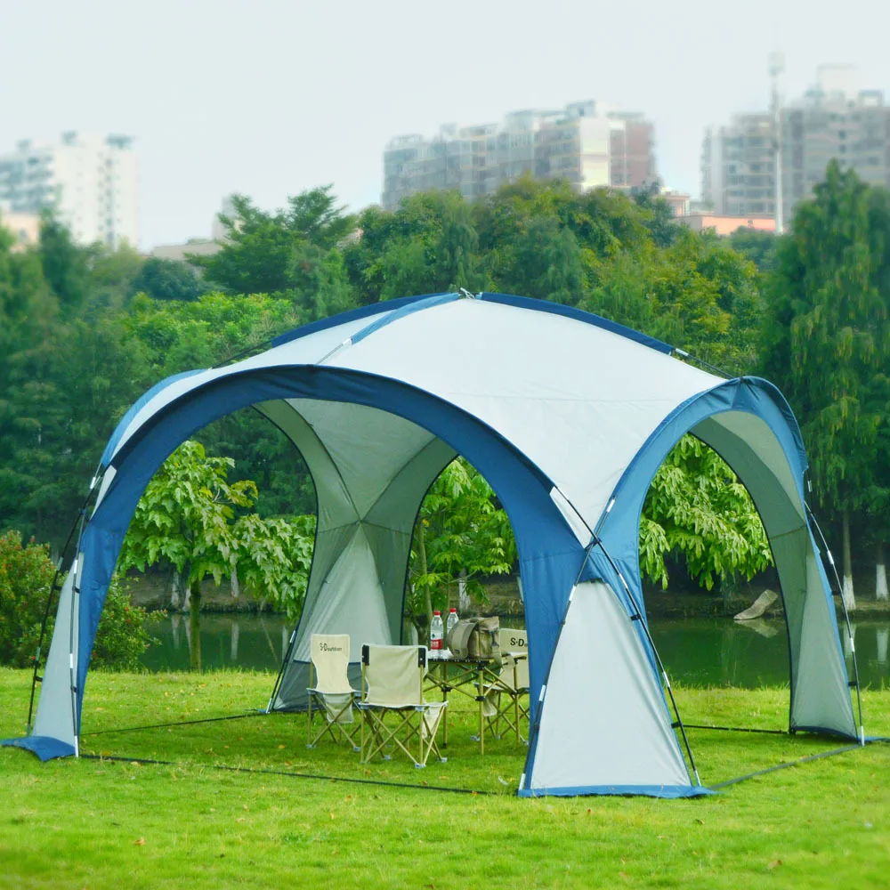 Outdoor Camping Shade Tent Family Travel Rain and Sun Protection PU3000MM Silver Coated Canopy Ball Tent Dome ultralight tent