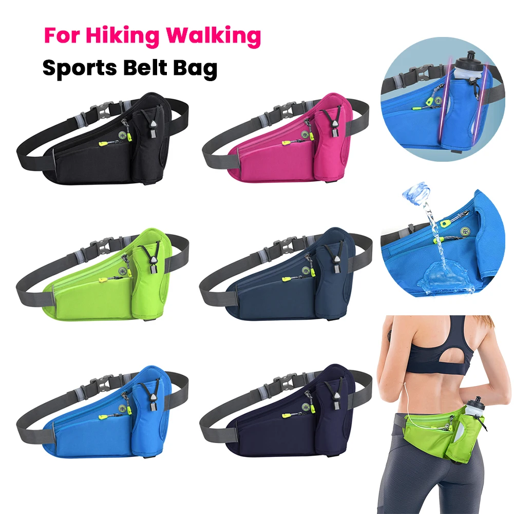 

Спортивная поясная сумка большой вместимости, многофункциональная сумка-держатель для бутылок с водой, водонепроницаемая, для походов и прогулок
