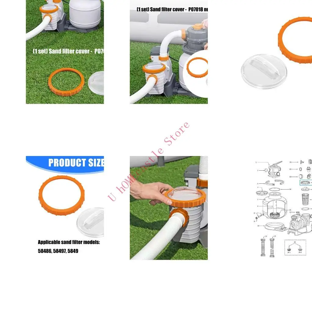 63HF 58486 58497 58499 Swimming Pool Sand Filter Pumps Nut Replacement Part Pool Suitable For On Popular Pool Filter Models