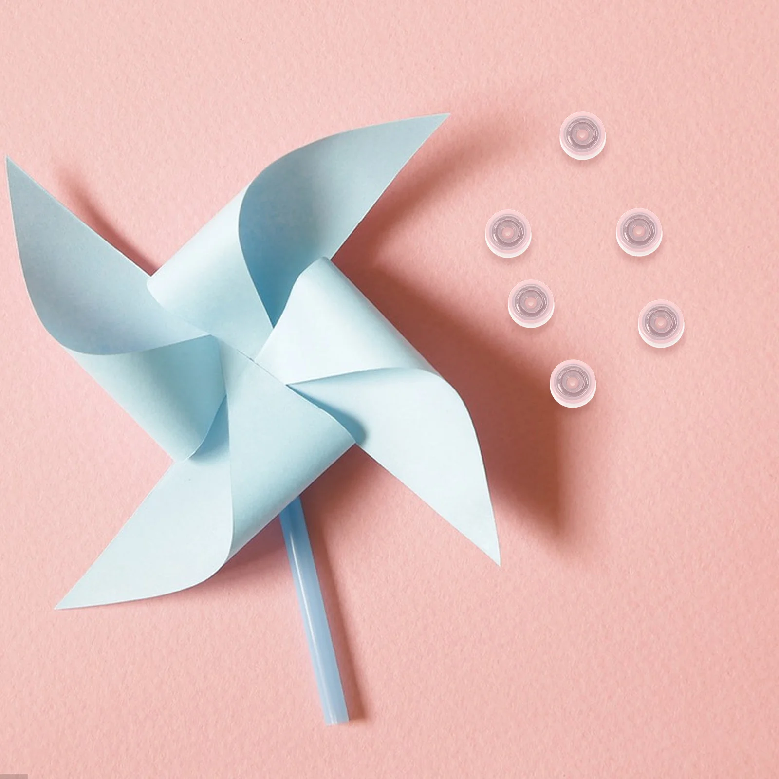 

50Pcs Rotating Bearing Base Miniature Bearings 0.47x0.28 for DIY Craft Swivel Base Jewelry Making Clay Ornaments Pinwheel