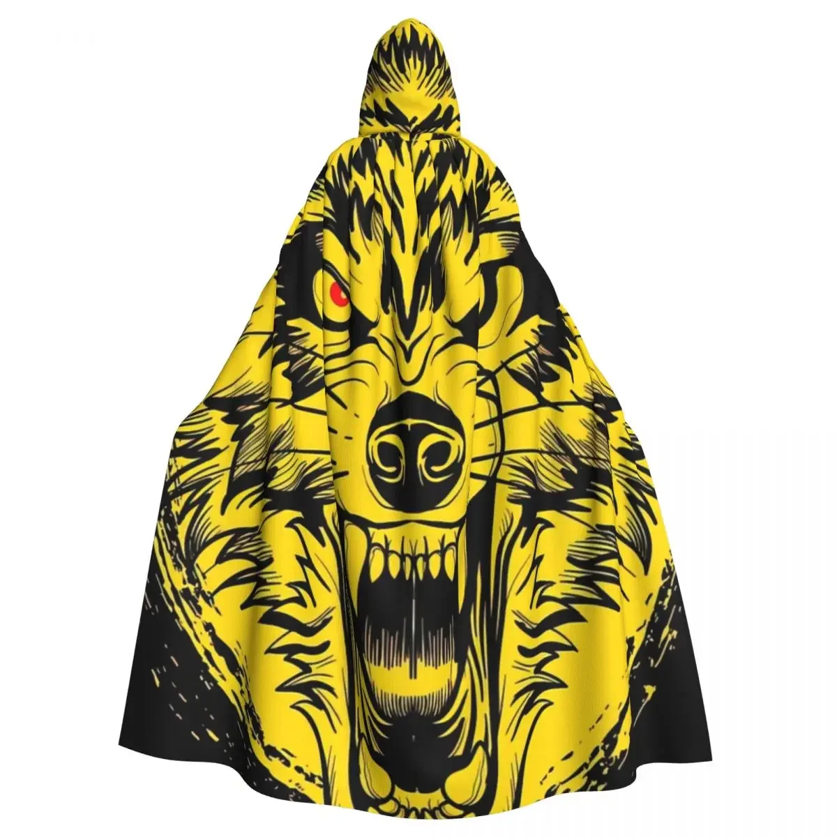 Mantello con cappuccio Festa di Halloween Cosplay Donna Uomo Adulto Cappuccio lungo da stregoneria