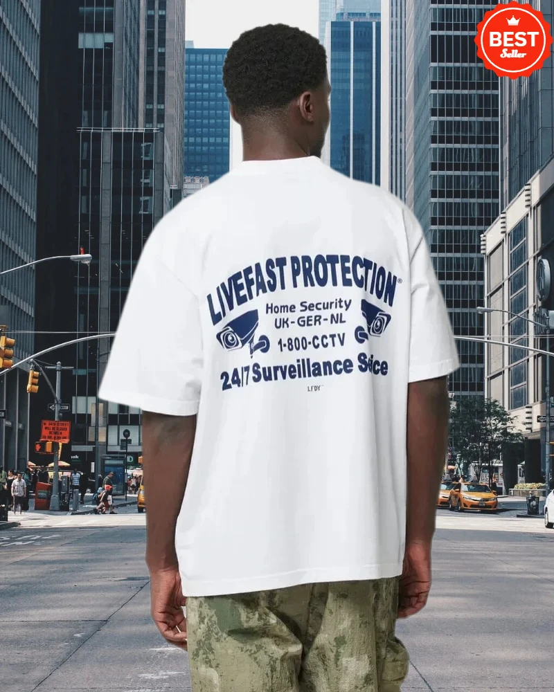 

European street trend solid color printed T-shirt fashionable all-matching street graphic printed neutral casual short sleeves