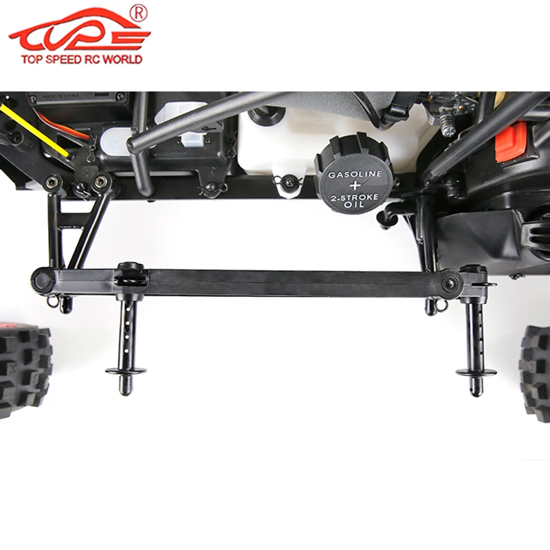 Kit de suporte lateral de plástico atualizado e pino para escala 1/5, carro rc, gás hpi rofun baha rovan km baja 5t 5sc, peças de caminhão buggy