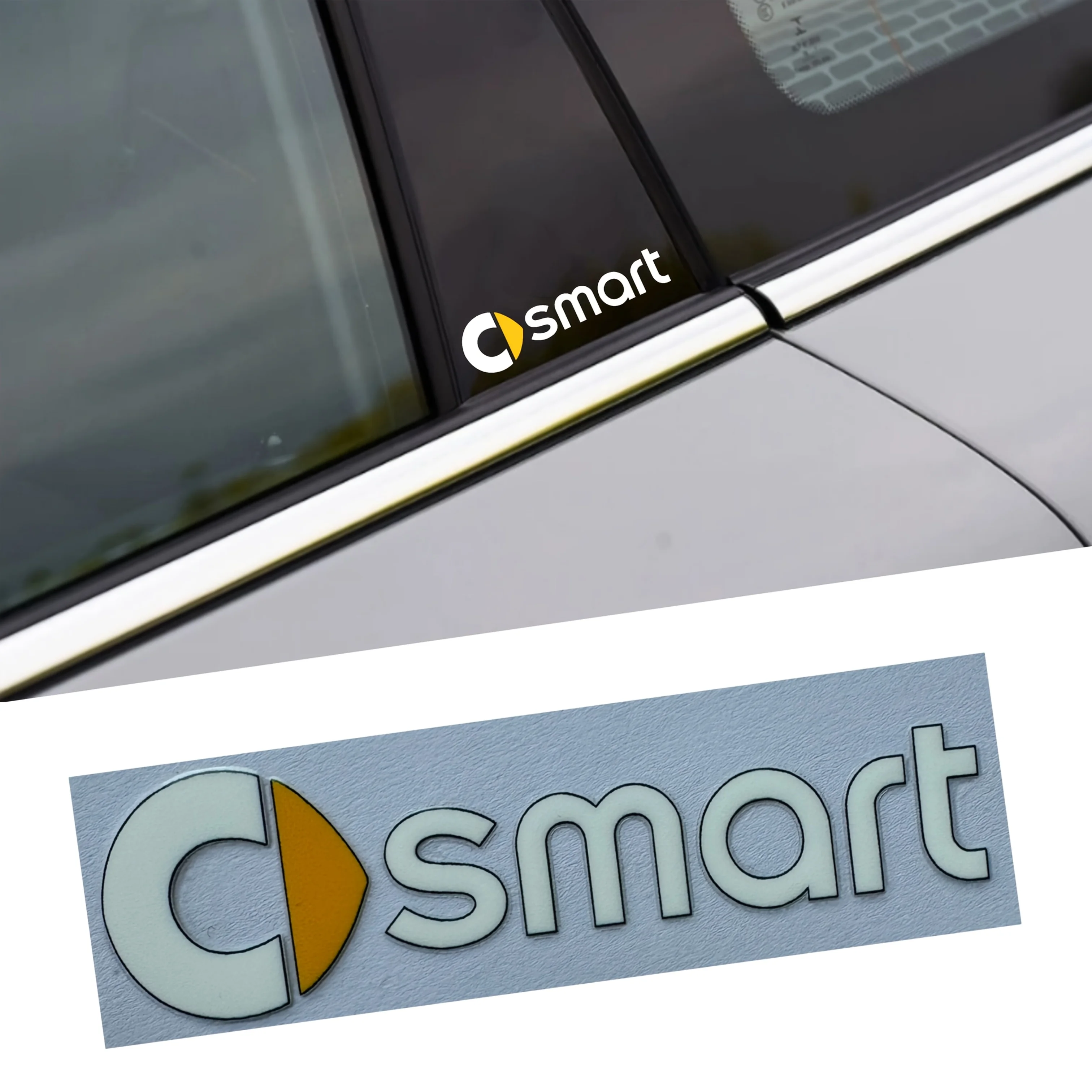 2 naklejki emblematy samochodowe do Benz Smart Fortwo 451 450 453 Forfour akcesoria