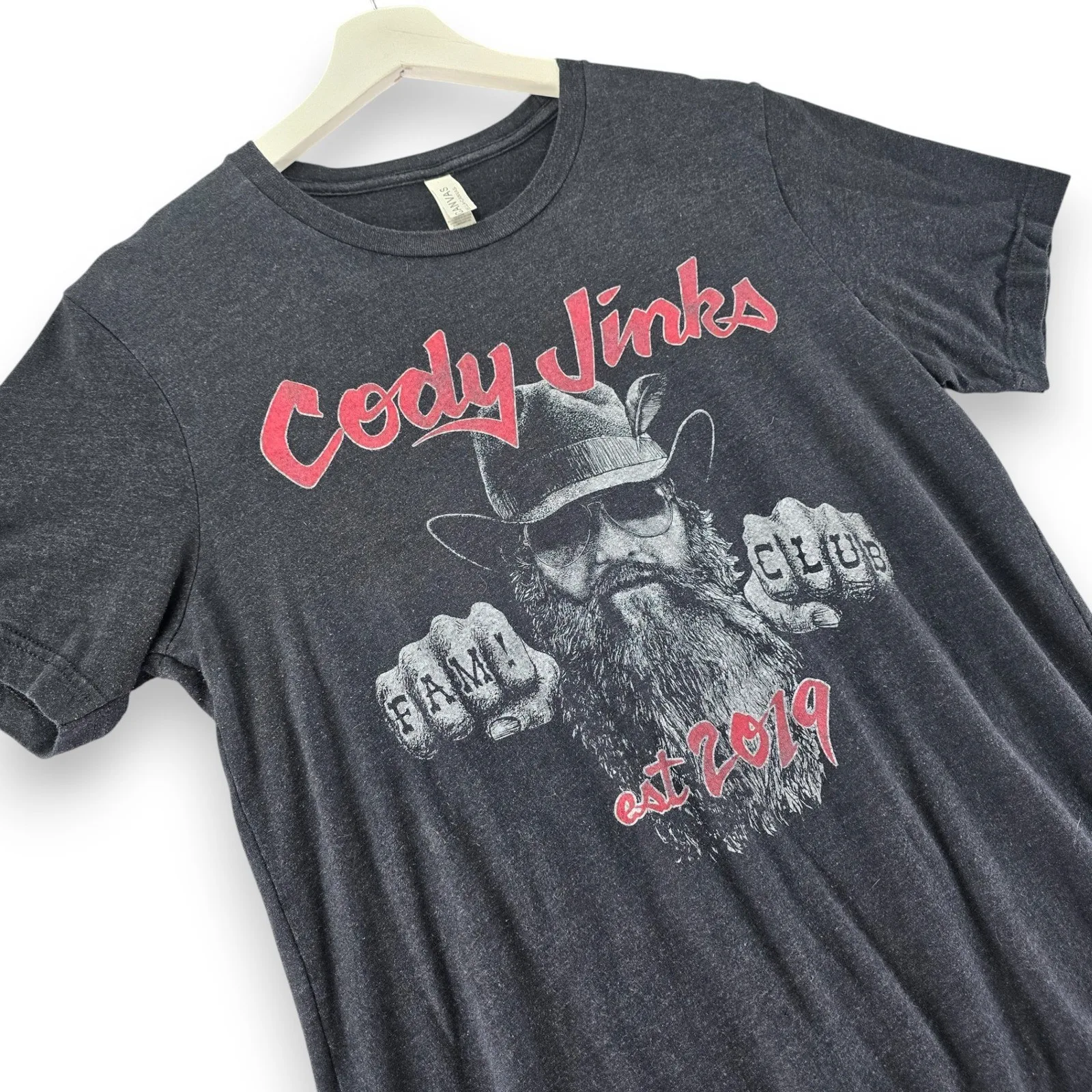 Cody Jinks Fam Club T Shirt Graphic Tee Mens Medium Dark Gray
