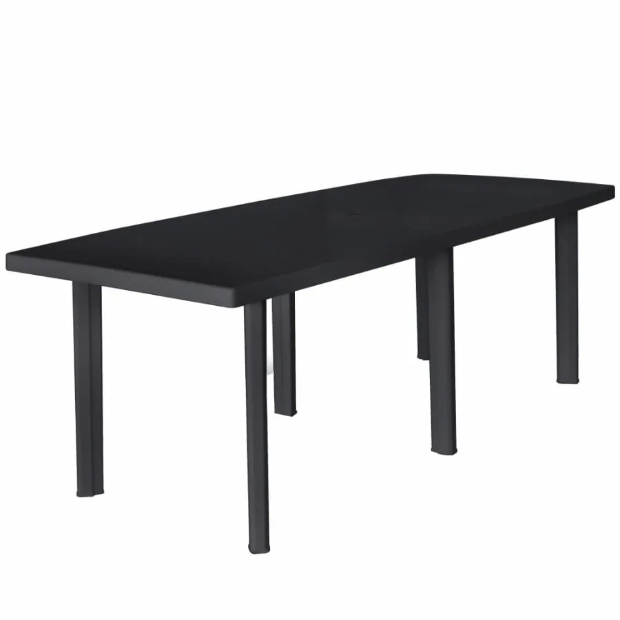

Patio Table Anthracite 85x35.4x28.3 Plastic