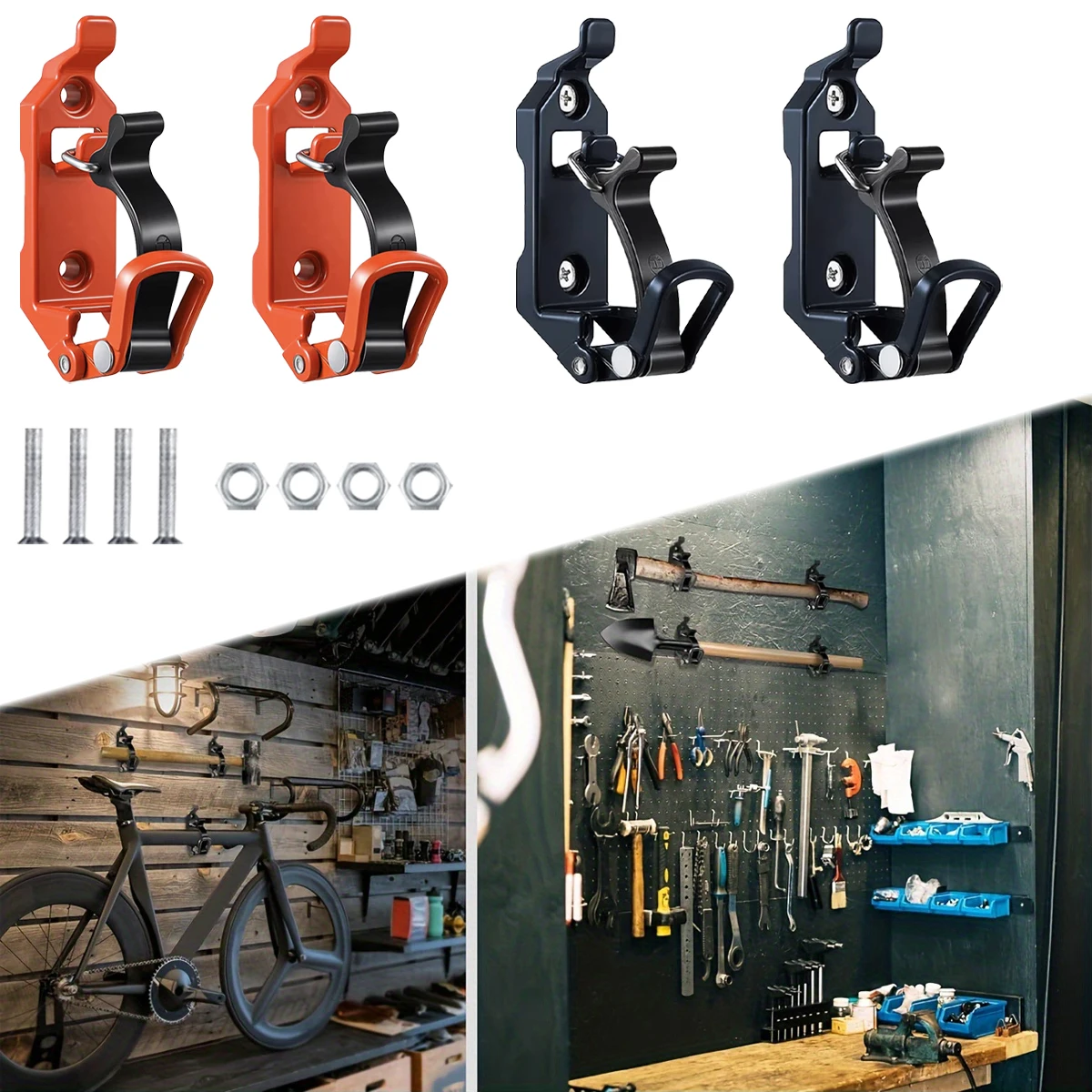 Tool Fixing Bracket For Overlanding Roof Rack Truck SUV ATV UTV Garage Wall Workshop Long‑Handle Tool Storage Car Accessories