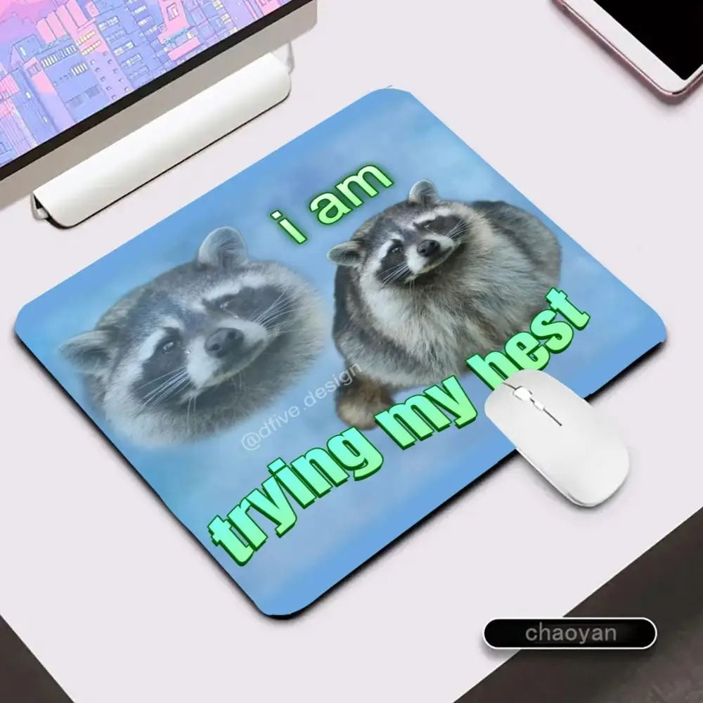 I am try my best Mouse Pad  Mouse Pad Large Computer Office Game Table Mats small Rubber Anti-slip Gaming Keyboard desk Pads