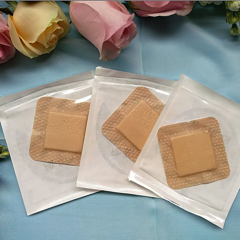 1pcs 7.5cm-15cm health silicone gel foam dressing silicone pad Anti-pressure acne wound care paste exudate absorption acne paste