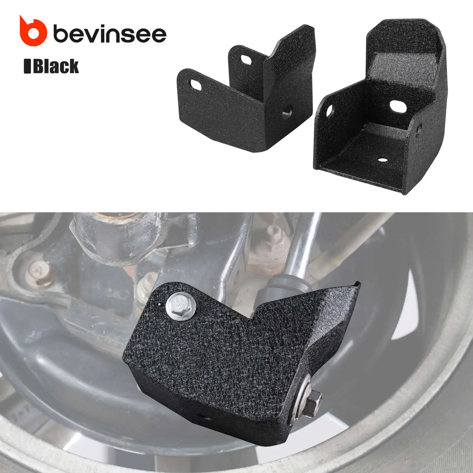 

BEVINSEE Lower Shock Guard Protective Plate for Toyota 4Runner 2010-2024, for Toyota FJ Cruiser 2010-2014, Replace 42110-60A81