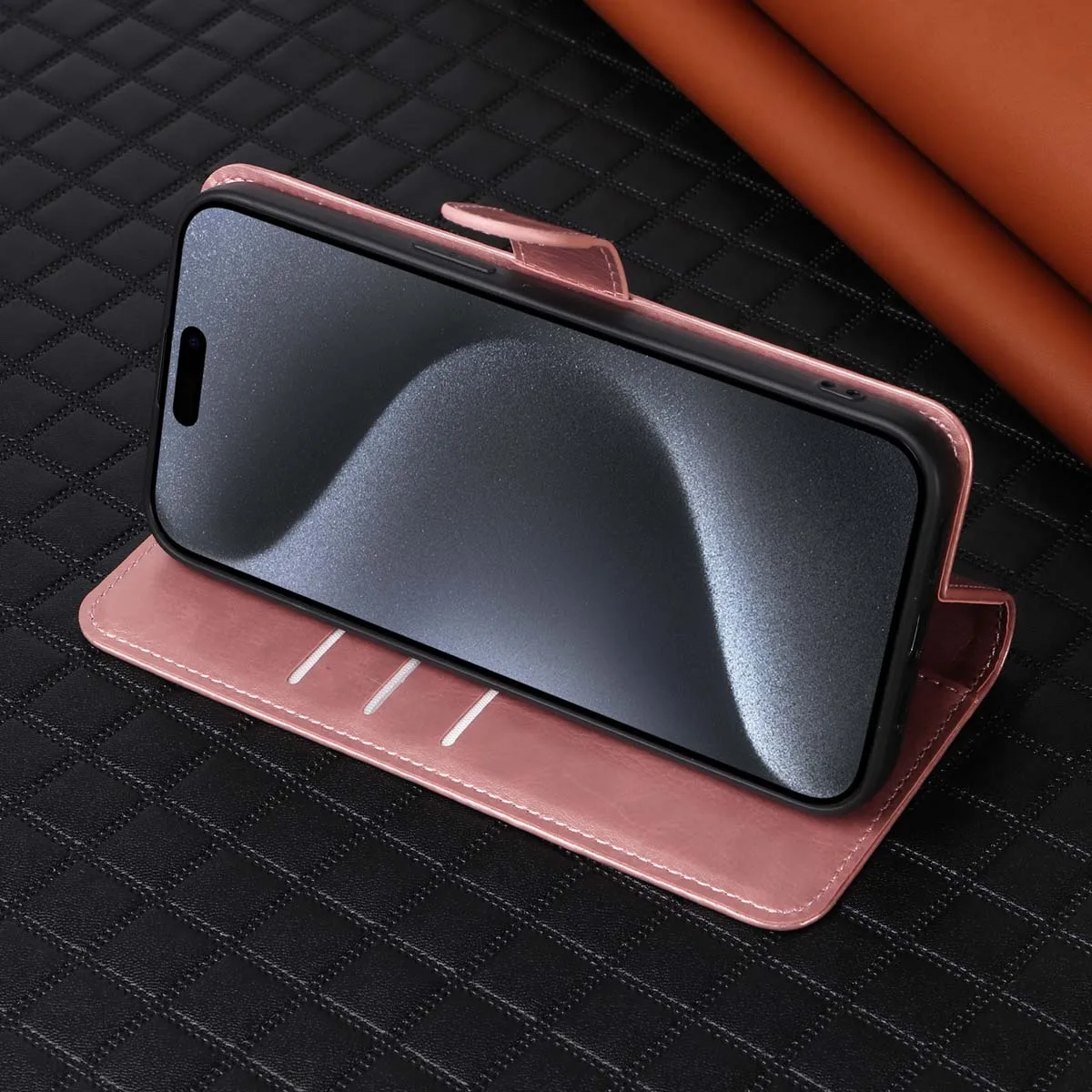 Faux Leather Phone Case for Samsung Galaxy A56 A55 A54 A52 A36 A25 A24 A14 Multifunctional Magnetic Cover With Holder Lanyard view 6