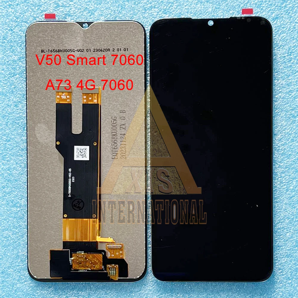 Original For ZTE Blade V50 Smart LCD 7060 LCD Display Screen Frame Touch Panel Digitizer For ZTE Blade A73 LCD A73 4G 7060