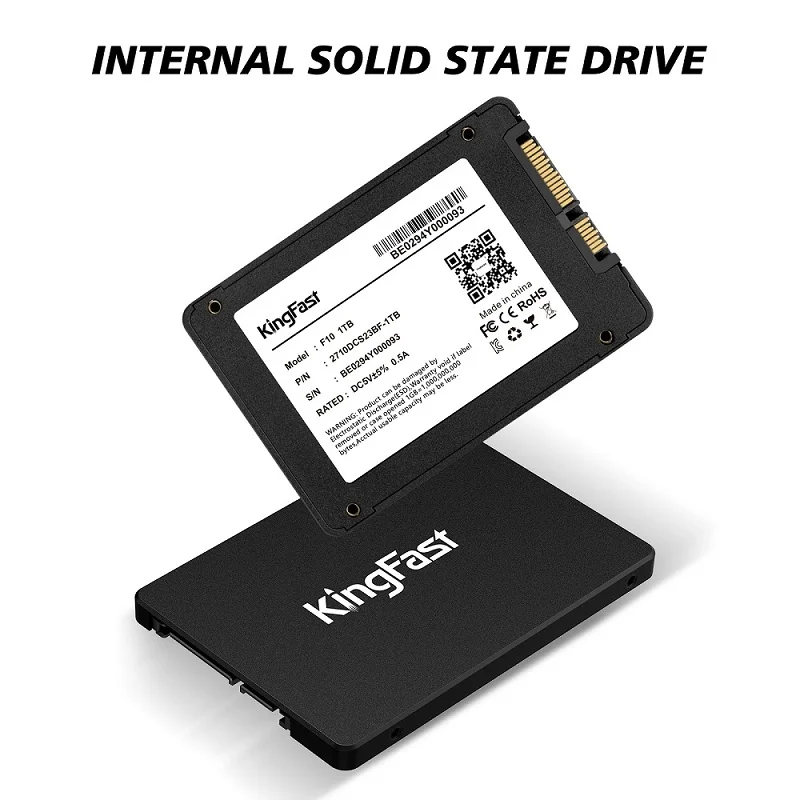 KingFast SSD 1TB 512gb 480gb 256gb 240 GB 128gb 120gb 2.5 Sata 3 Solid State Drive HD Internal Hard Disk for Laptop Desktop PC