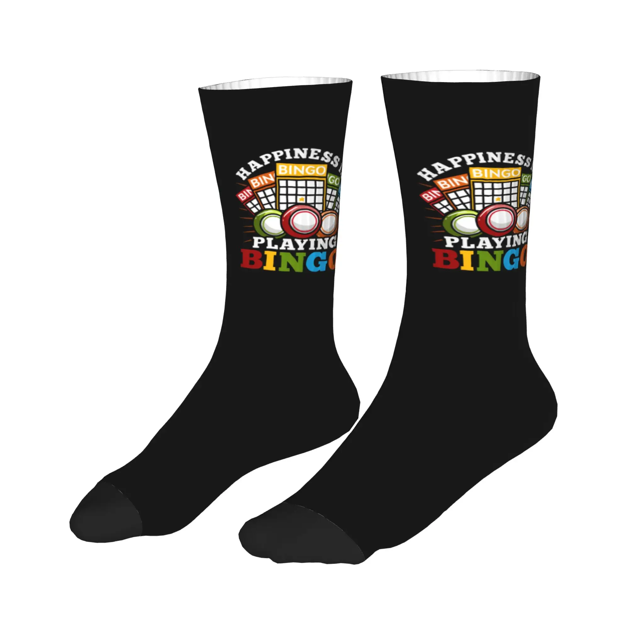 Hot Game Bingo Dress Socks Mens Womens Warm Fashion  Crew Socks view 3