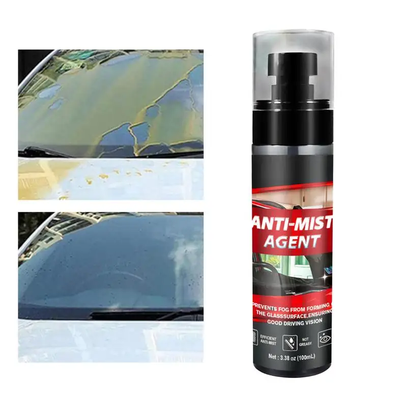 

Anti Fog Car Window Spray Waterproof Powerful Anti Fog Spray 100mL Vehicles Defogger For Mirrors Bathroom Mirrors Shower Doors