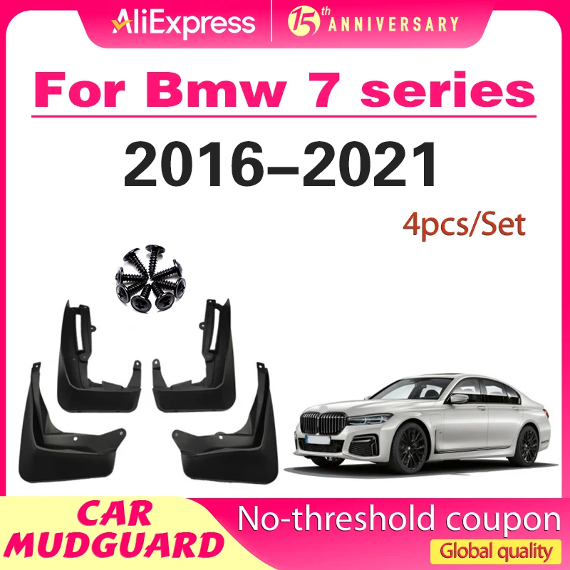 

Mudguard For Bmw 7 series G11 2016 - 2021 2017 2018 2019 2020 Mud Flaps Mudguards Splash Guards Fender Mudflaps 4Pcs