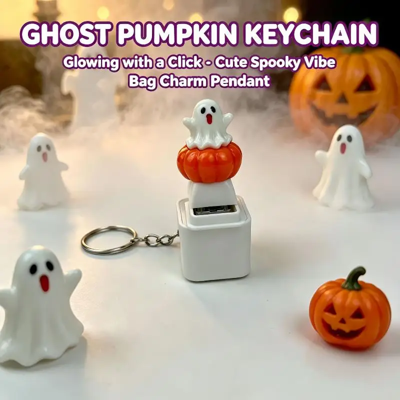 Halloween Süße Hexen-Puppe Schlüsselanhänger Leuchtender LED-Anhänger Tragbarer Taschenanhänger für Themenparty-Geschenk Handtaschen-Accessoire – Detail 7
