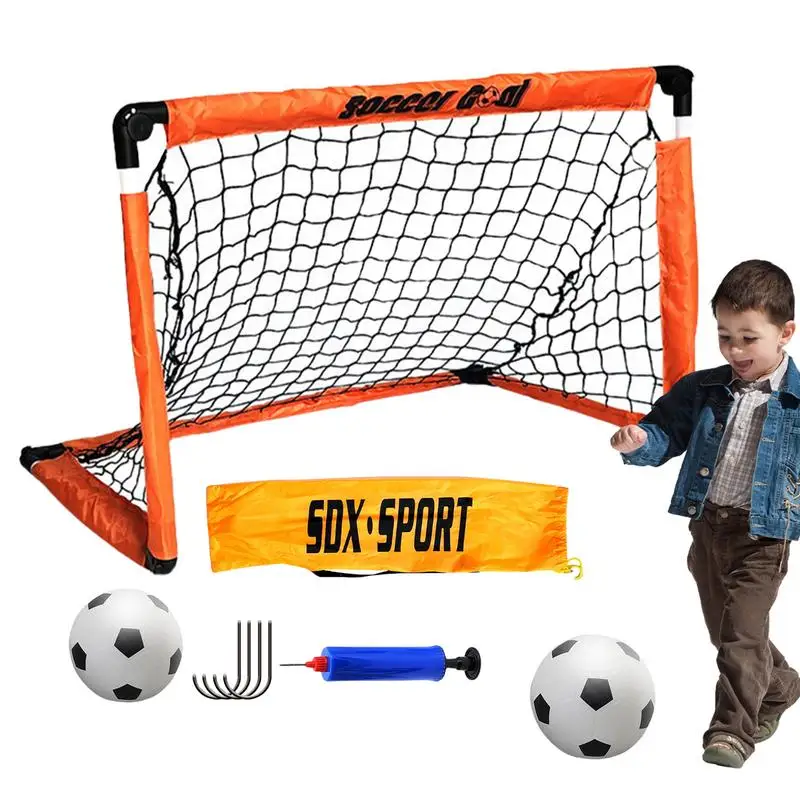 

Backyard Soccer Goal Portable Outdoor Kids Soccer Training Net Lightweight Practice Soccer Net With Carry Bag Kids Soccer Set