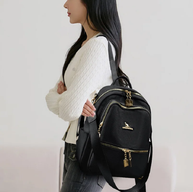 

Новинка 2024 года, высококачественные водонепроницаемые оксфордские дорожные рюкзаки, женские модные сумки на плечо большой вместимости, школьная сумка, рюкзак