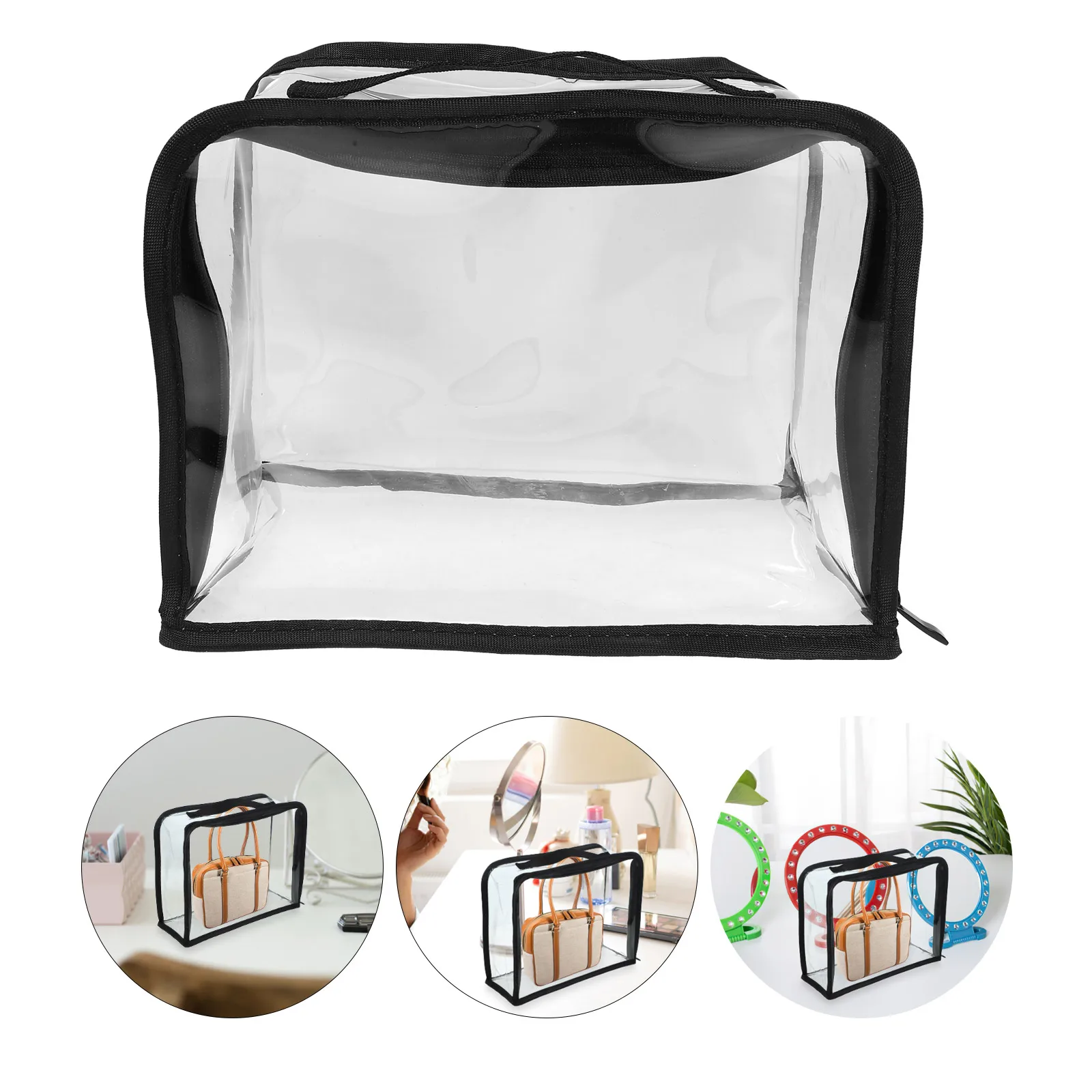 

Transparent Handbag Organizer Dust Bag For Luxuries Clothes Sundries Household Storage Closet Purse Organizer Clear Bag Wardrobe