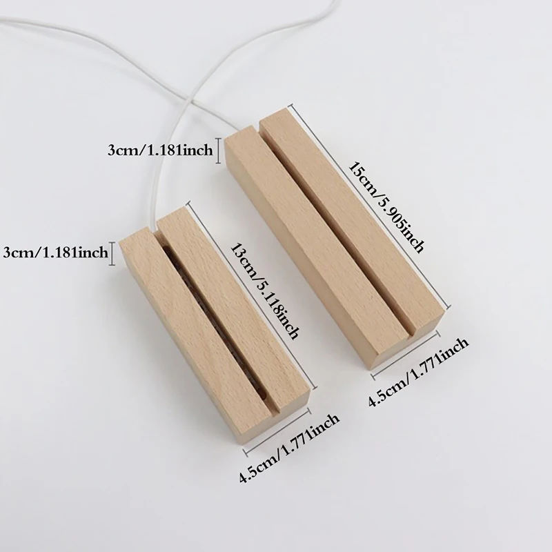 LED Wood Display Base 8 Colors Rectangle Display Pedestal Lights Display Base Wooden Lighted Base Stand For Resin Art