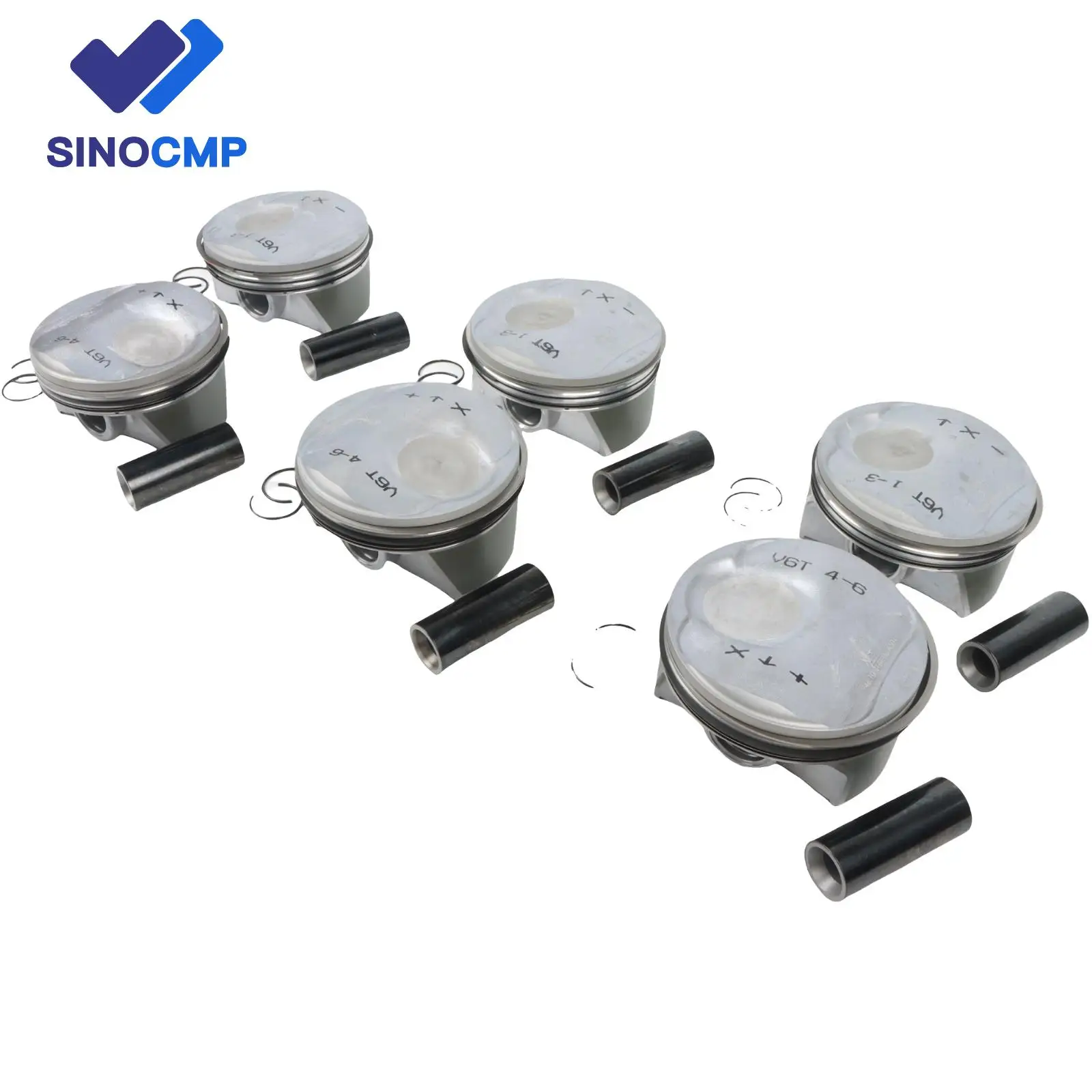 

6pcs A2720303117 A2720302817 A2720309317 A2720305117 M272.988 Engine Piston Set For 2004-2010 W211 W212 C207 CLS350 S211