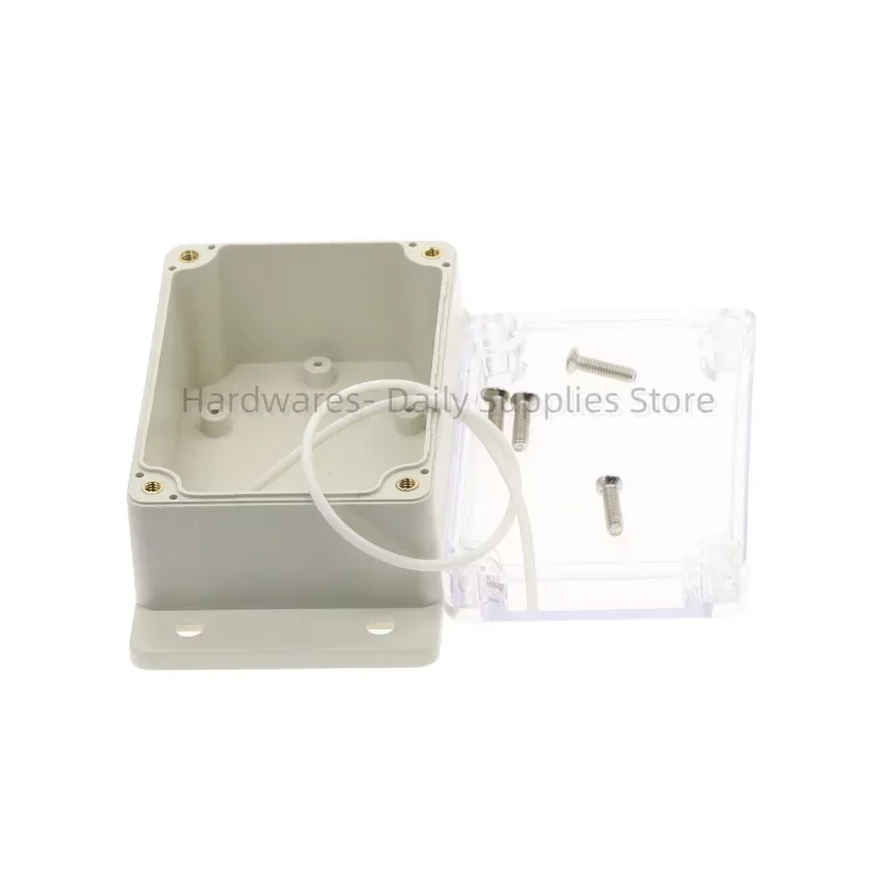 1pcs 100x68x50mm Small Electronics Enclosure Clear Plastic Enclosure Waterproof Junction Box Switch Box DIY PLC Project Box