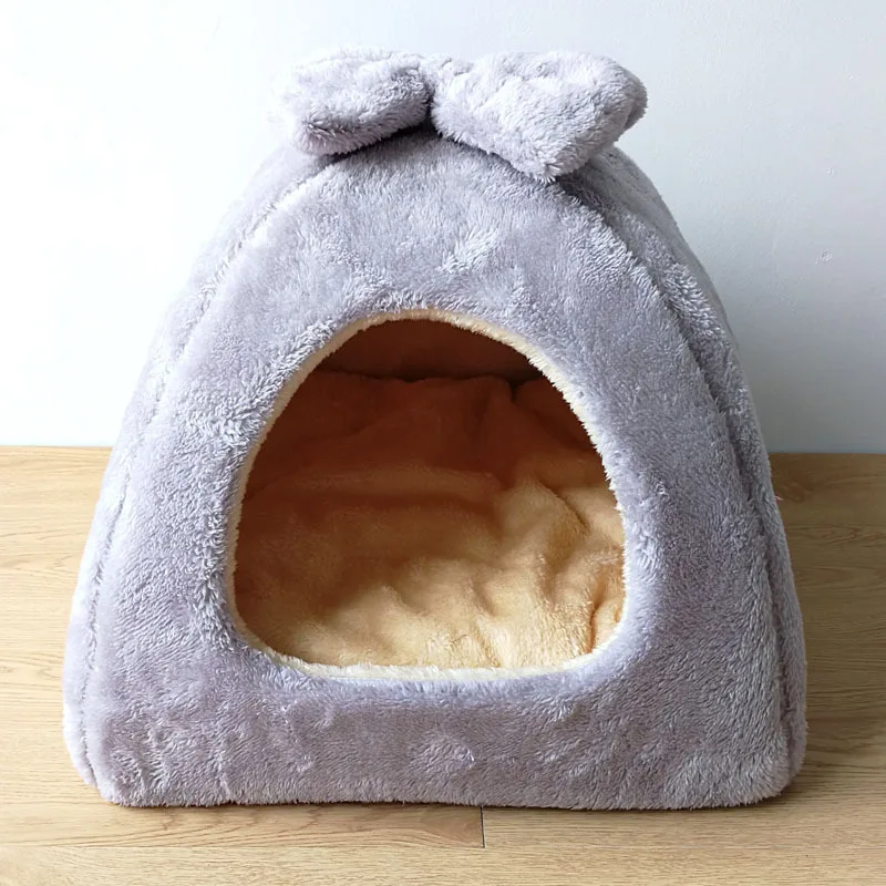 Winter Warme Haustier Hund Haus Katze Bett Matte Abnehmbare Zwinger Nest Haustier Korb Weiche Bequeme Kätzchen Schlafen Haustier Nest Katzen Produkt – Detail 7