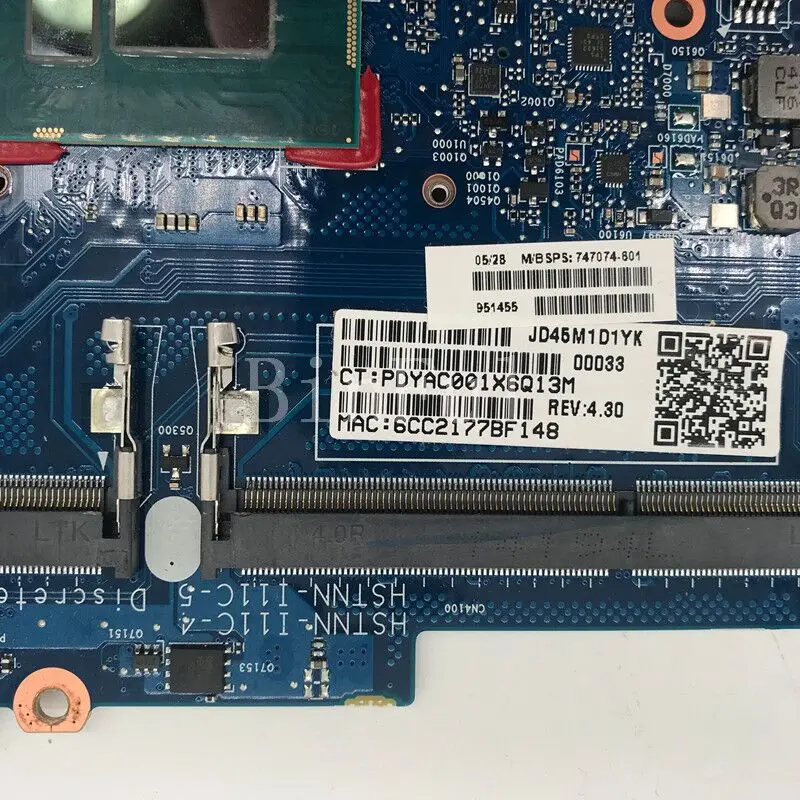 747074-601 747074-501 747074-001 материнская плата для ноутбука HP Zbook 14 6050A2559101-MB-A03 с процессором SR1EA I7-4600U 100% полностью протестированный