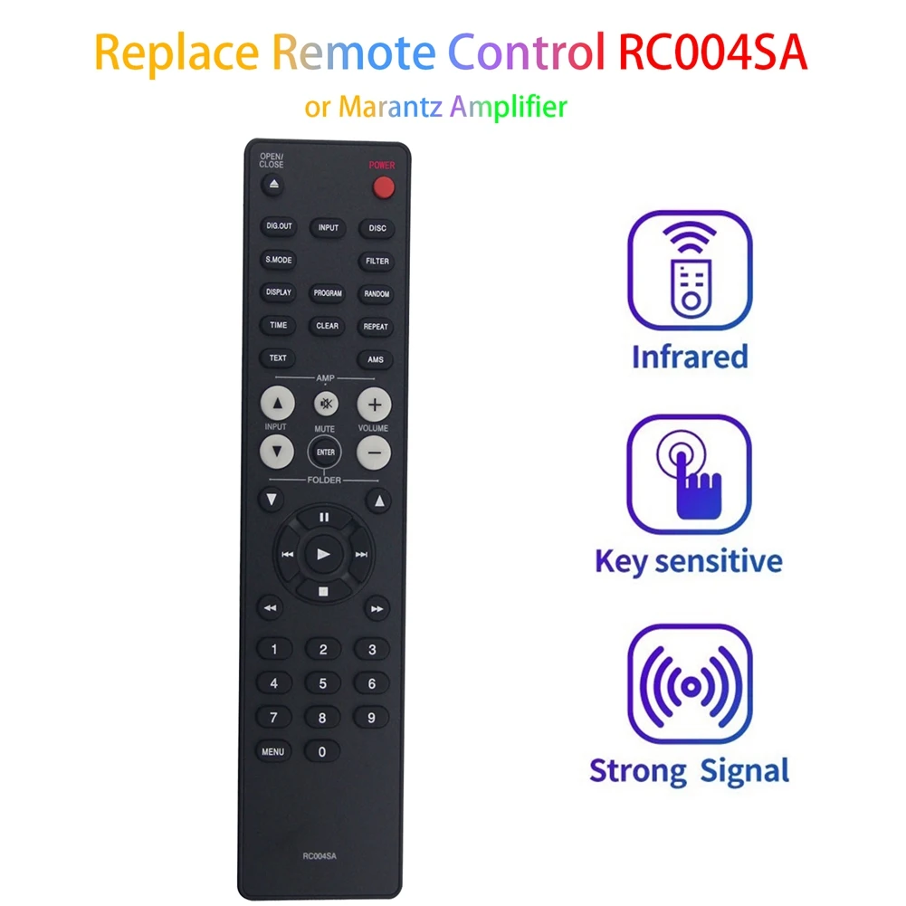 Replacement Remote Control RC004SA for Marantz Amplifier SR4003 CD5005 CD6006 CD6005 SR5004 SR1041 SR6004 SR5005 SR5003