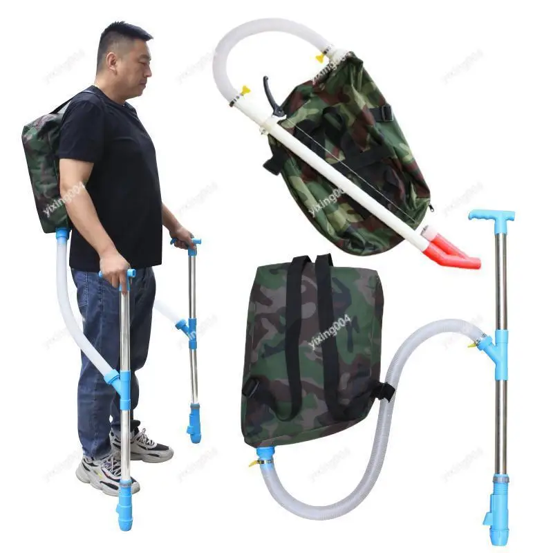 Portable Agricultural Fertilizer Gun Backpack Type Crop Fertilizer Spreader Device