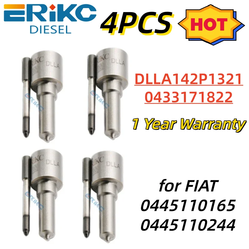 

Original Common Rail Injector Nozzle Tip DLLA142P1321 DLLA 142P1321 Nozzle Sprayer 0433171822 for FIAT 0445110165 0445110244