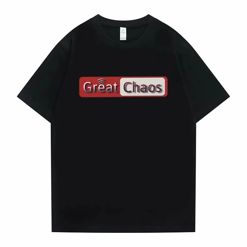 Rapper Ken Carson A Great Chaos Graphic Print T-shirt Playboi Carti T Shirt Men Hip Hop Oversized Tshirt Male 100% Cotton Tees