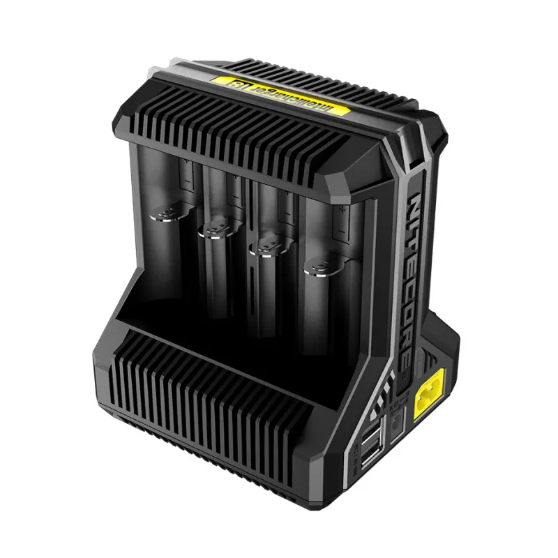 Nitecore i8 Intelligent Charger 8 Slots Total 4A Output Smart Charger for IMR18650 16340 10440 AA AAA 14500 26650 and USB Device