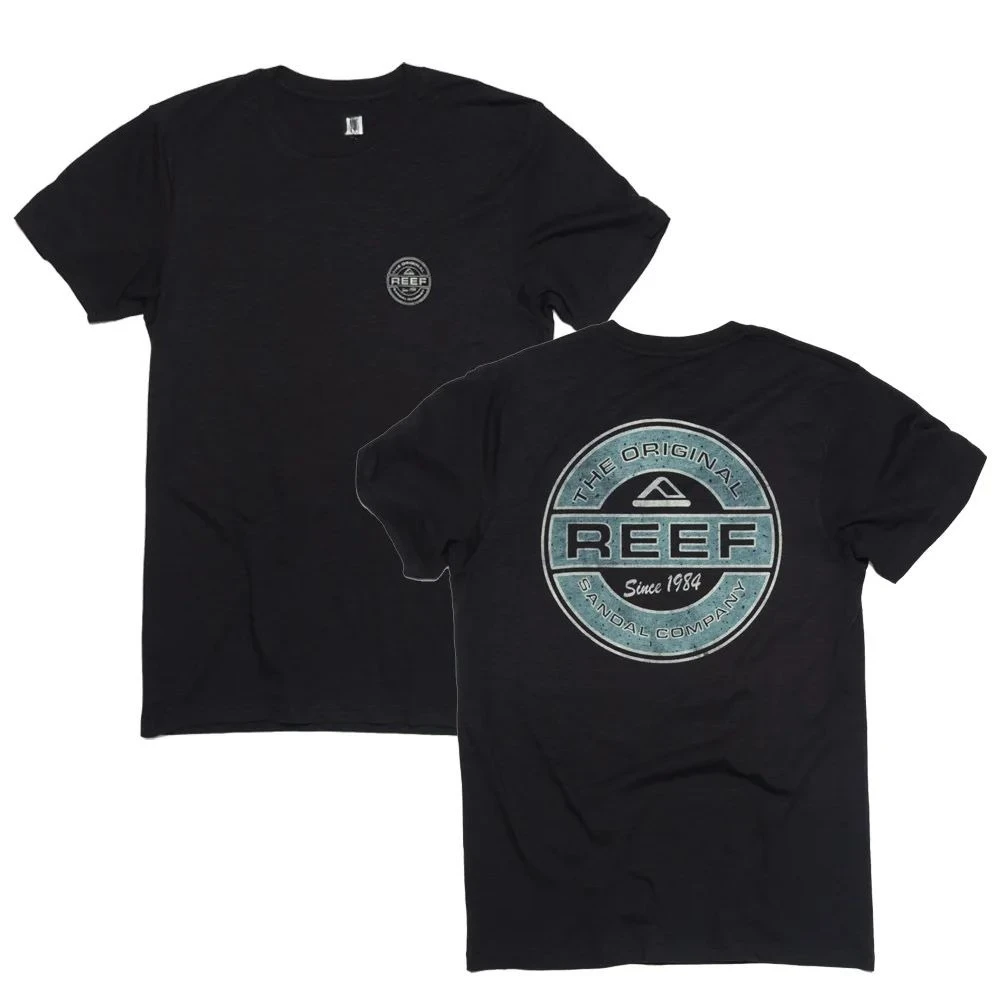 

Brand Reef New Print T-shirts Holiday Casual Summer Tops Men's Short Sleeve Crew Neck Cotton Tee Comfortable Vacation Tops