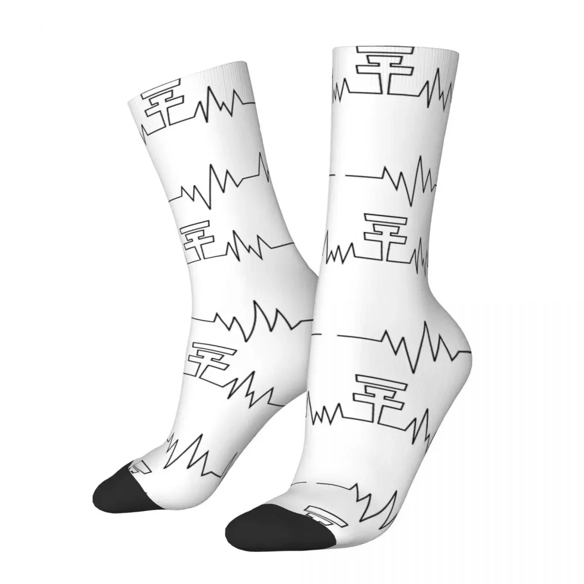 

Cool Tokio Hotel Heartbeat Theme Print Socks Product All Season Music Band Cotton Long Socks Breathable