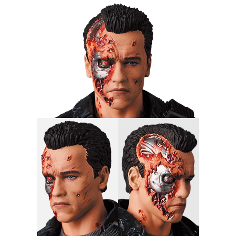 Original  Medicom MAFEX No.191 Terminator T-800 T2 Battle Damage Ver In Stock Anime Action Collection Figures Model Toys