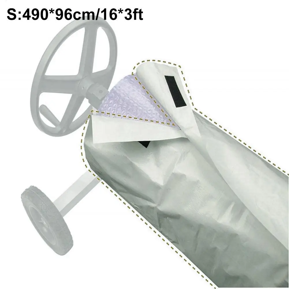 Cubierta impermeable para piscina, protector Solar a prueba de polvo, UV, carrete de rodillo