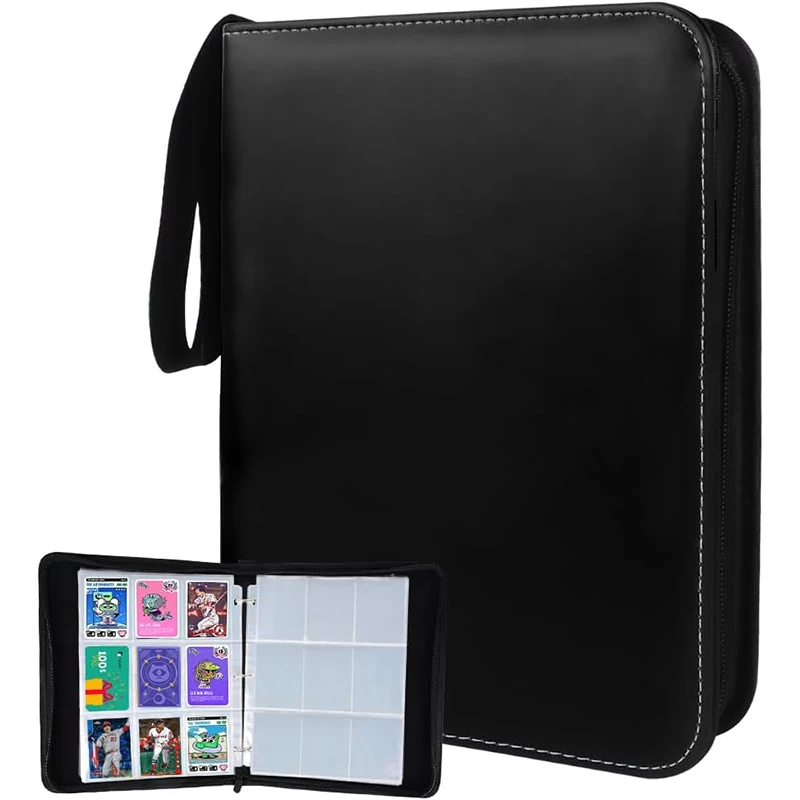 

9 Pocket 900 Card Slots Card Binder Premium Zip Trading Card Binder Card Folder for MTG TCG Sports Cards Game Cards