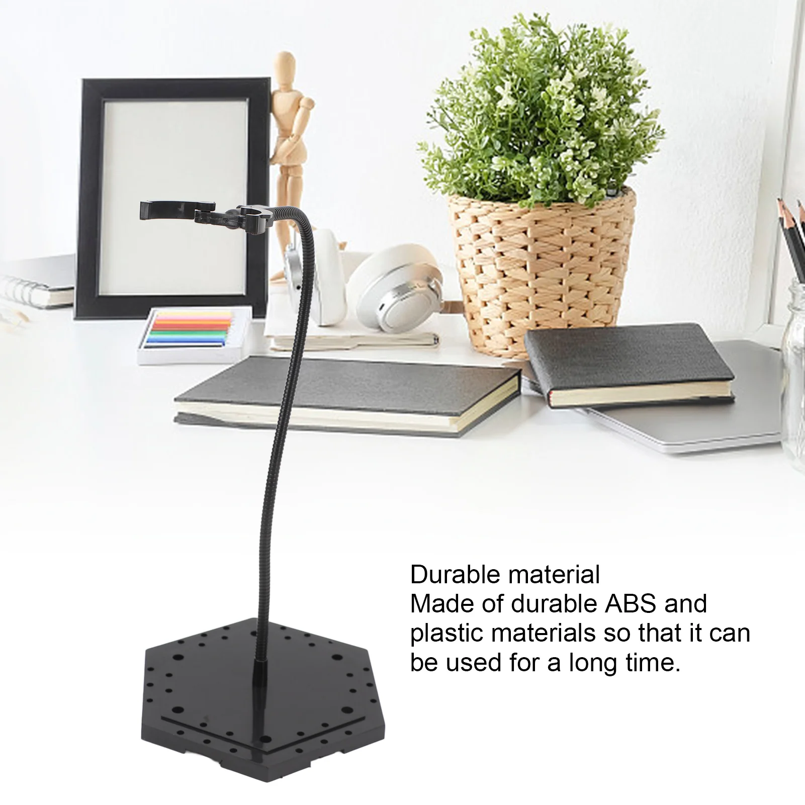 Action Figure Stand ABS Stainless Steel Stable Action Figure Display Holder Stop Motion Model Support Stand for 6inch Doll