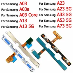 Cable flexible de volumen de tecla de reparación para Samsung Galaxy A03 Core A03s A13 A23 A33 A53 A73 5G, reemplazo de interruptor de encendido y apagado