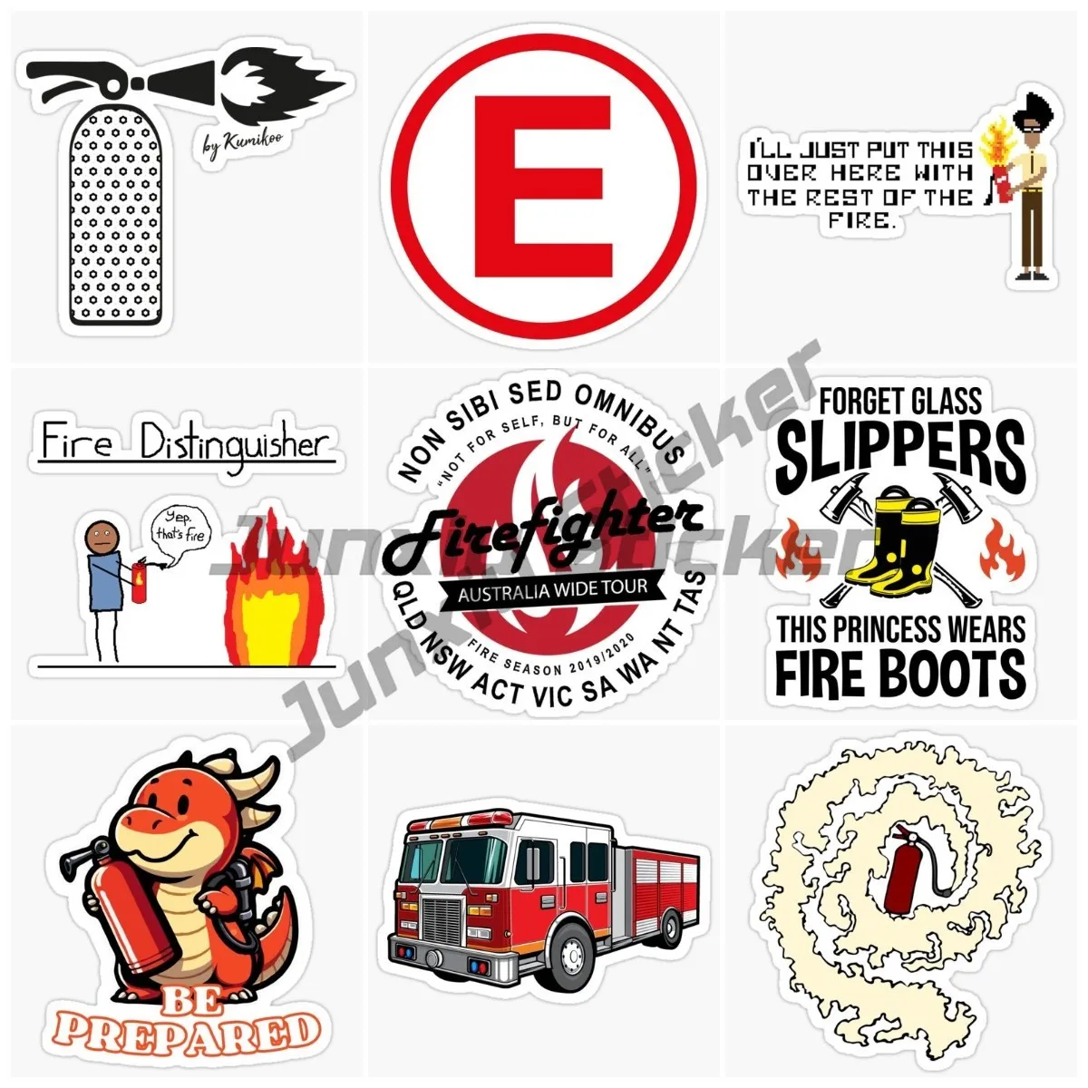 

Creative Fire Extinguisher Bottle Sign Car Stickers and Decals Motorcycle Car Styling Corridor, Basement, Public Area