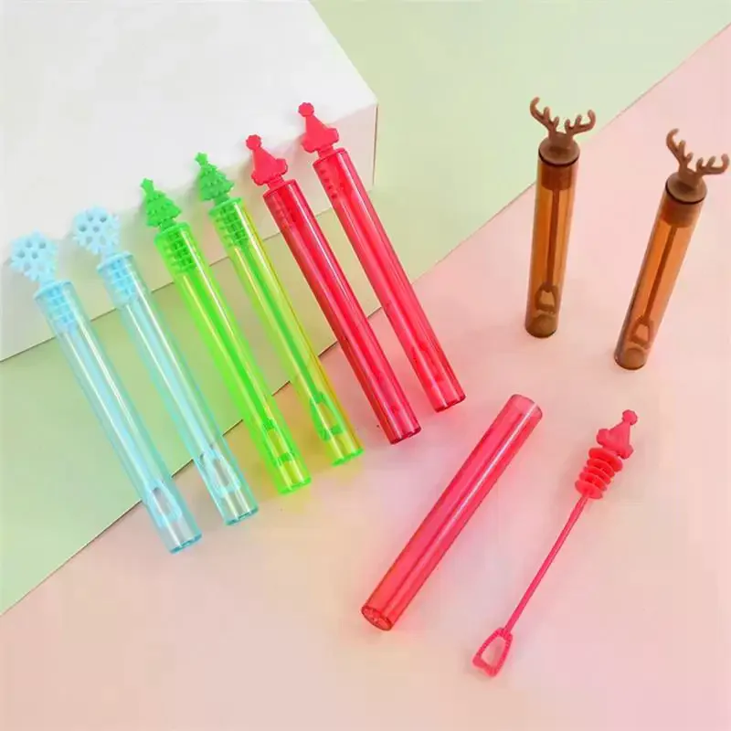 หลอดฟองสบู่ธีมคริสต์มาส 10 ชิ้น {ไม่มีของเหลว} สำหรับคริสต์มาส ปีใหม่ วันเกิด โรงเรียนอนุบาล งานปาร์ตี้ ของขวัญ ตกแต่ง