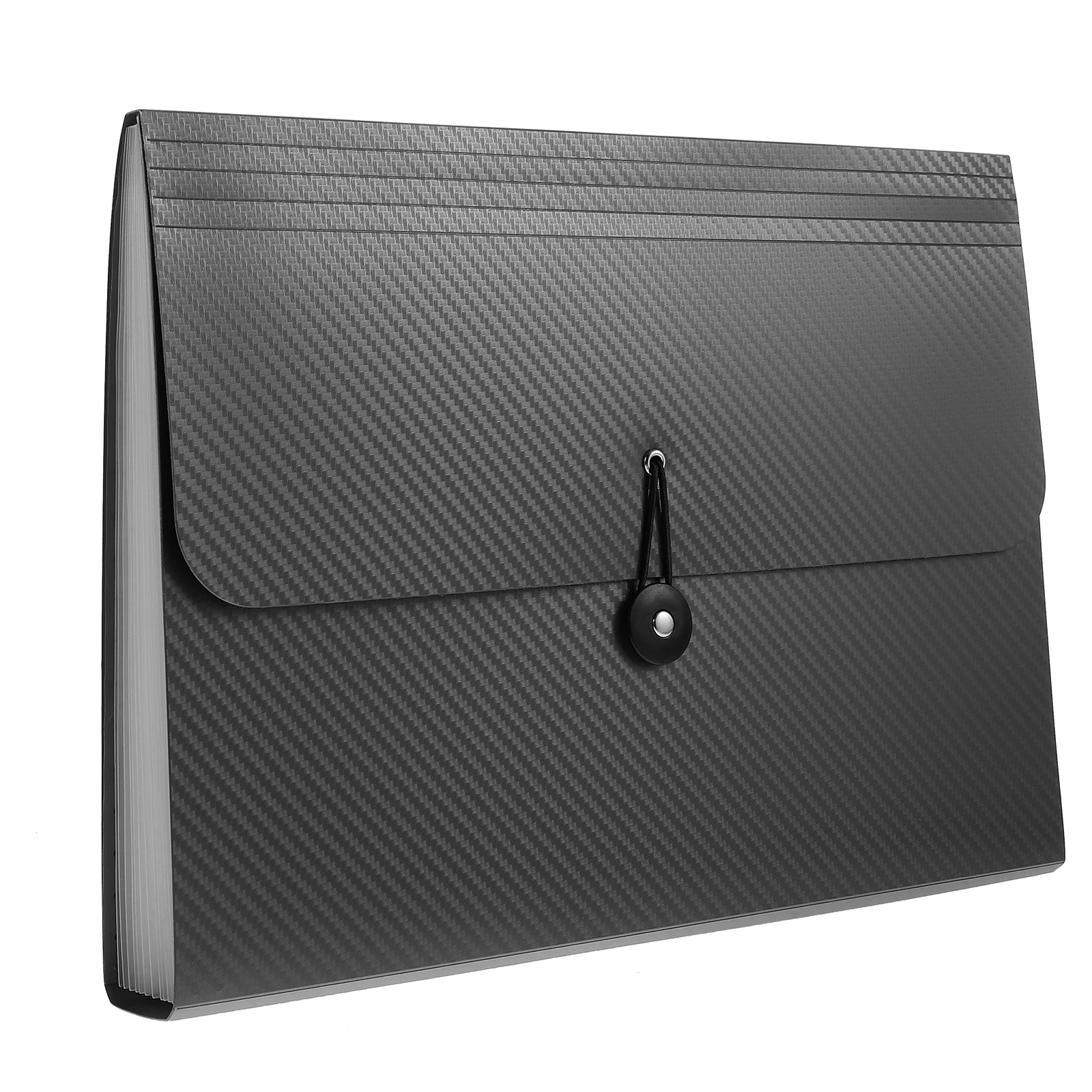 

A4 13 Compartments File Folder Document ganizer Black Multi function Storage Binder Plastic Folders Travel Office Anti