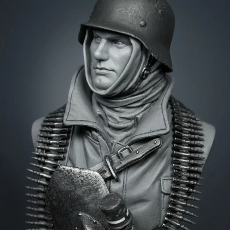 1/10 Die Cast Resin Figure Model Assembly Kit Resin Bust Soldier Bust Unpainted Free Shipping